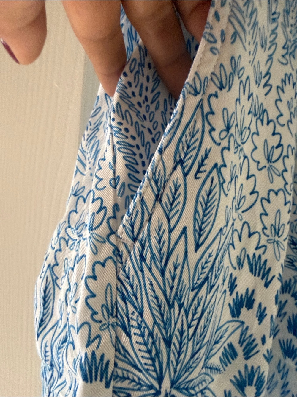 Talbots SLIM LEG CROP PANTS - BLISSFUL MEADOW NWT 2X pull on coastal summer - Picture 5 of 6